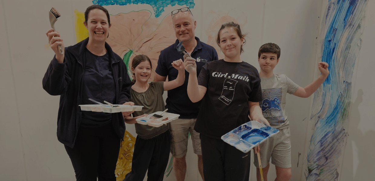 Family Freestyle Paint Overlay