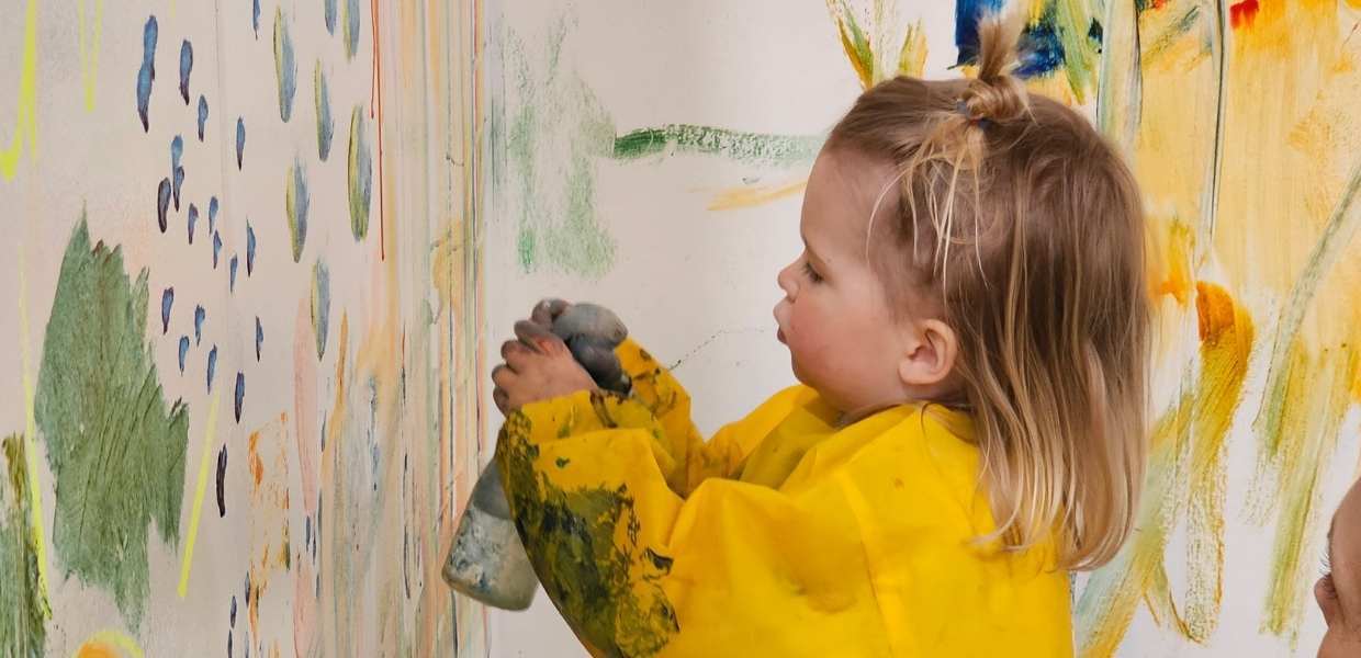 Little Girl with spray bottle