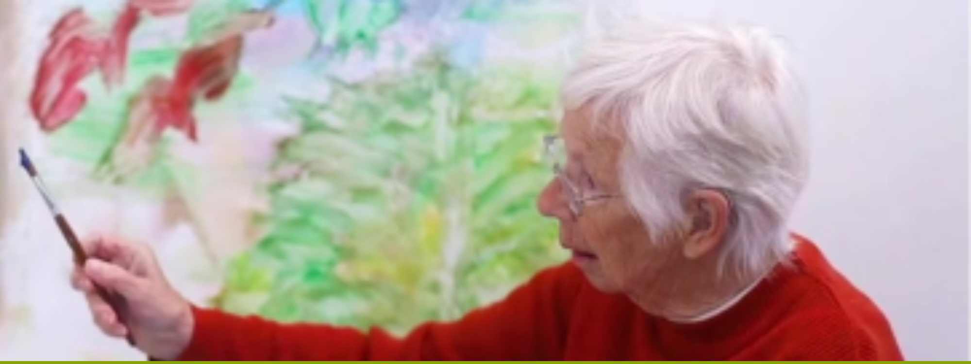 Elder Lady Painting