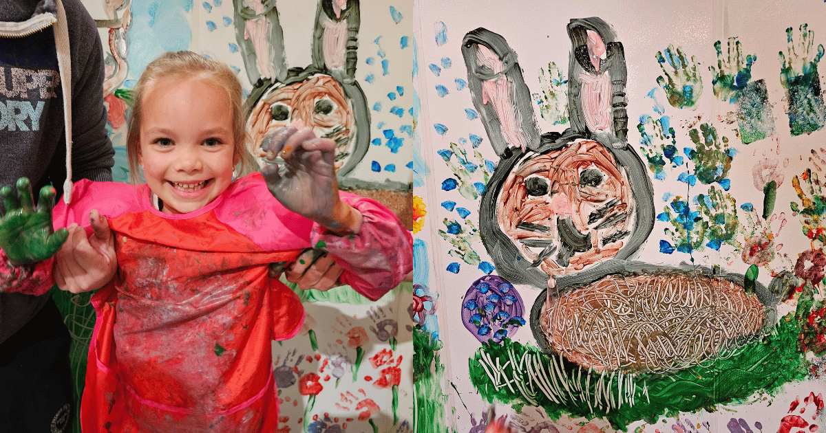 Child with her Rabbit