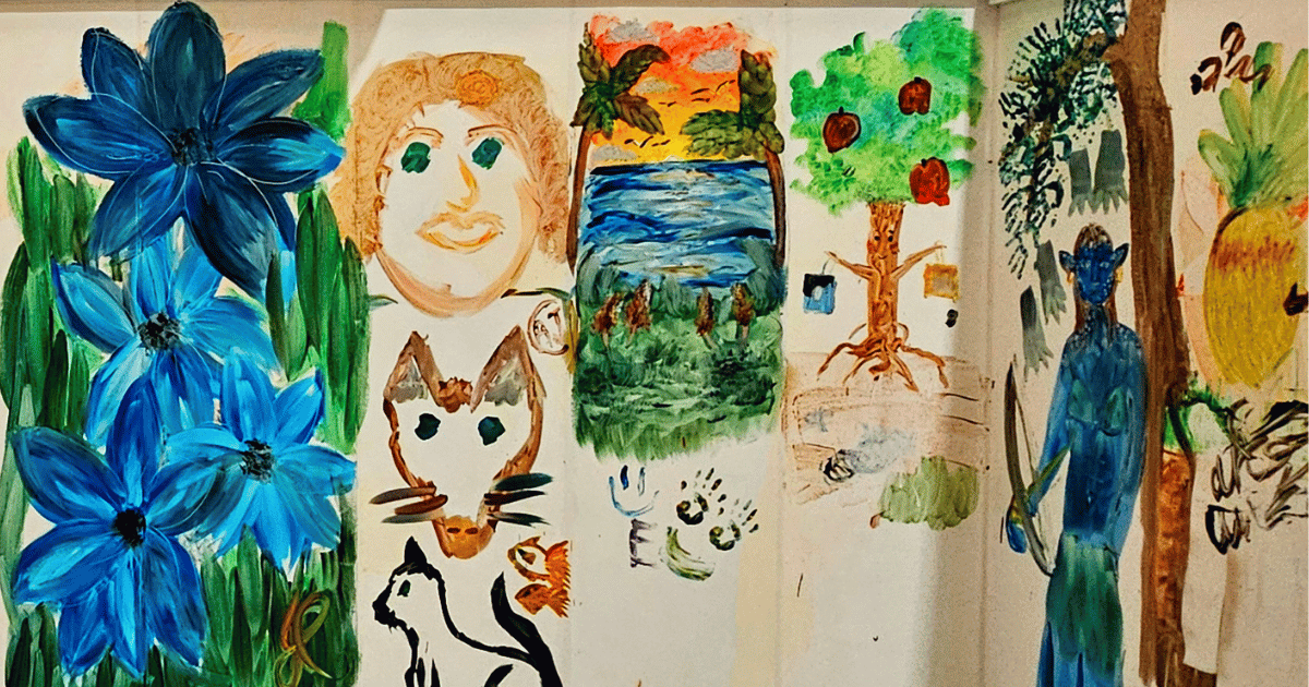 Family Mural Painting at Paint and Go Tunbridge Wells