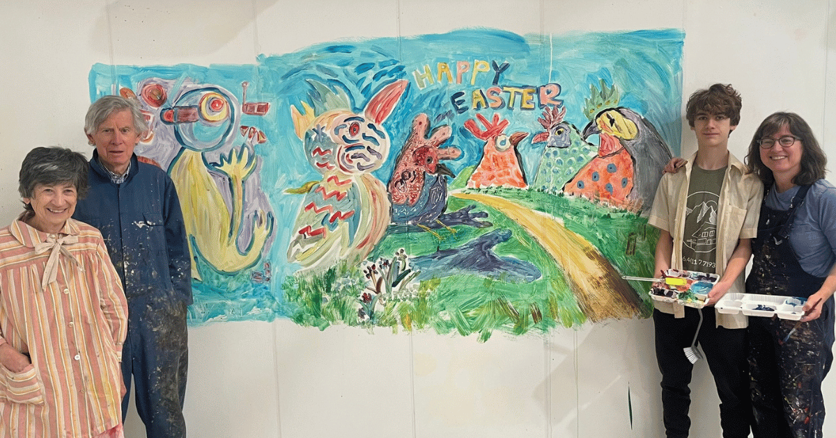 Finished projected Image at Paint and Go Tunbridge Wells