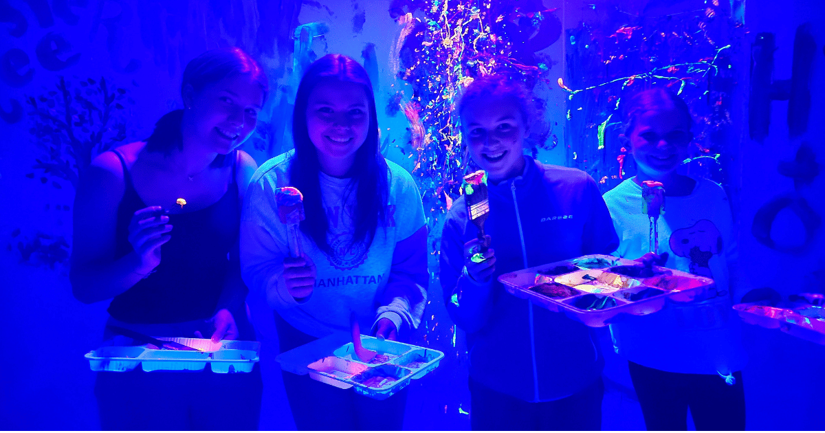 Teen Neon Paint Night - Four Girls