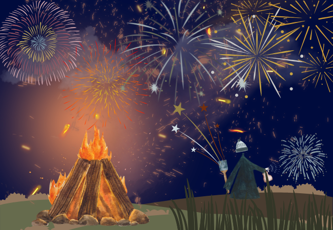 All-Ages Sparkler & Sky Painting