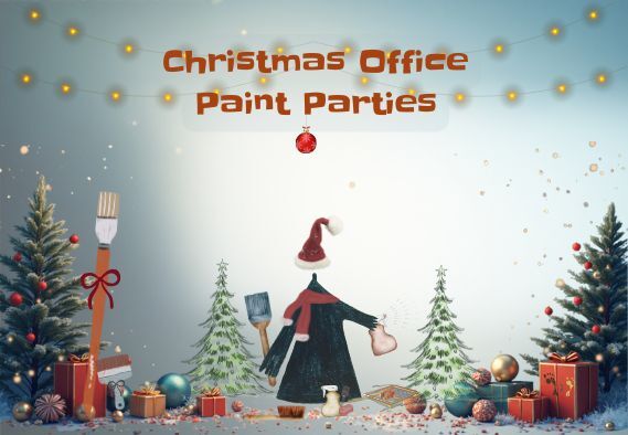 Christmas Office Parties at PaintnGo Christmas Office Parties at PaintnGo