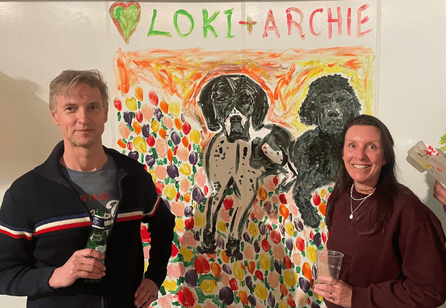 Paint n Sip David and Nicky James