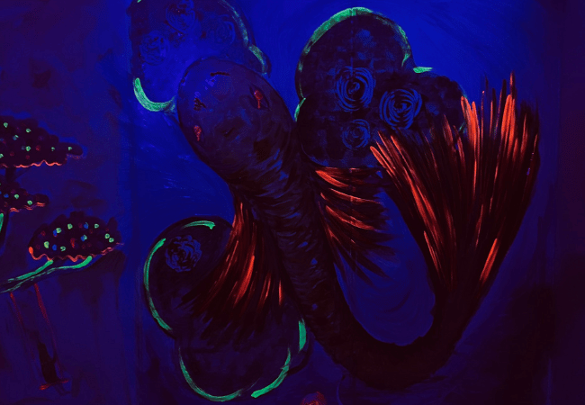 UV Mural Painting Glow time